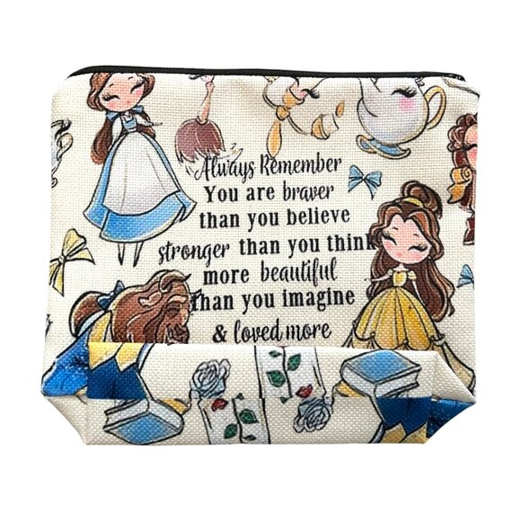 Disneys Beauty & the Beast Travel Cosmetic Storage Bag (NEW) - Picture 2 of 3